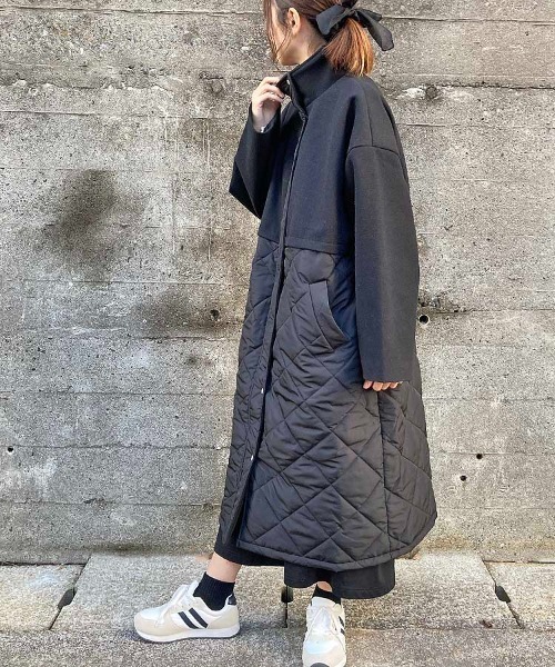 ☆定価15万SEVENTY上品、高品質ブルー系の綺麗なウールコート
