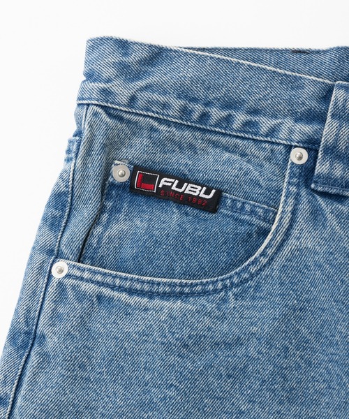 プラチナムフブデニムショートパンツ　　童子 FUBU（フブ） ジーンズ ブランド Denim Short Pants / デニム ショート