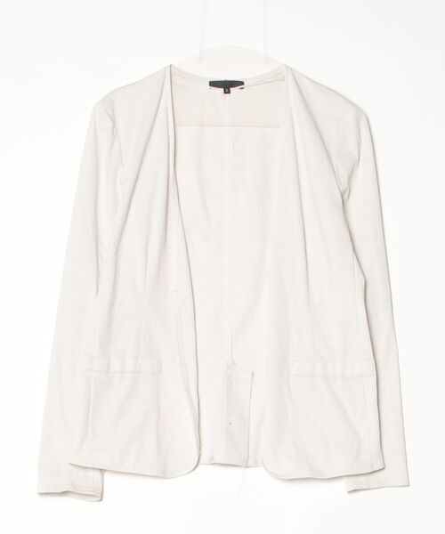 I C B アイシービー ノーカラージャケット レディース 【古着】【中古】 ICB（アイシービー） ノーカラージャケット S グレー レディース