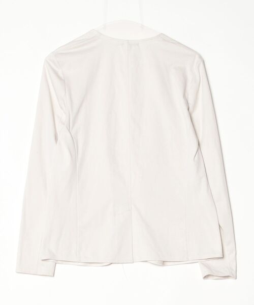 「ICB」 ノーカラージャケット S グレー レディース_画像2