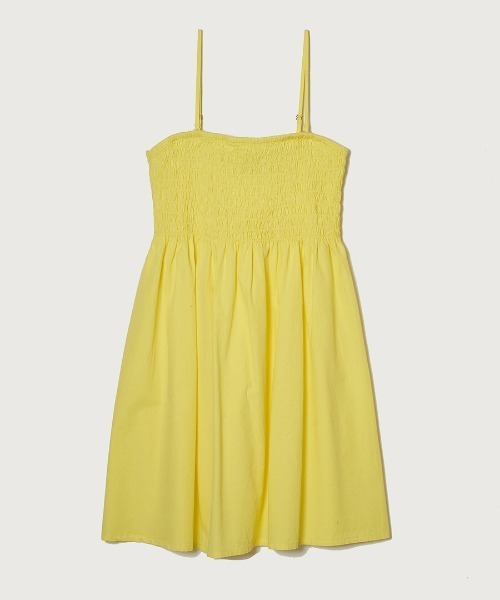 「gina tricot」 キャミソールワンピース S イエロー レディース_画像9