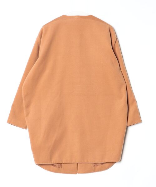 「DETAILS」 ノーカラーコート - オレンジ レディース_画像2