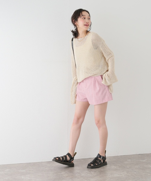 「U by SPICK&SPAN」 ショートパンツ 36 ピンク レディース_画像4