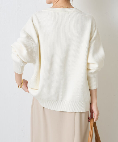 「COLLAGE GALLARDAGALANTE」 ニットカーディガン FREE ネイビー レディース_画像5