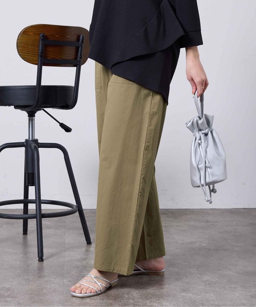 「Chez toi」 イージーパンツ FREE ブラック レディースの画像7