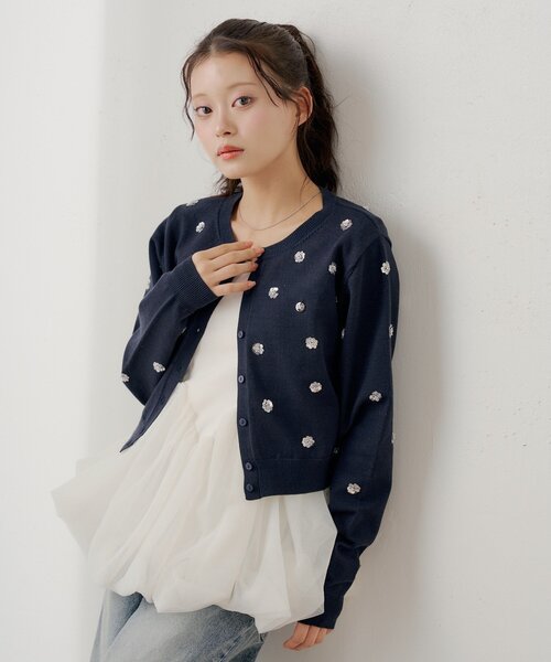 Chico（チコ） tシャツ WEB限定「SALON by Chico」チューリップ