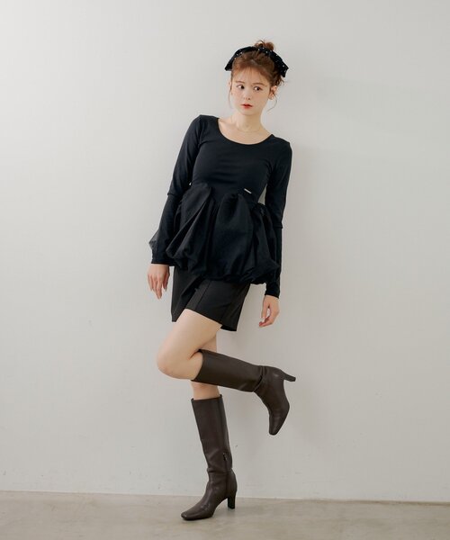Chico（チコ） tシャツ WEB限定「SALON by Chico」チューリップ