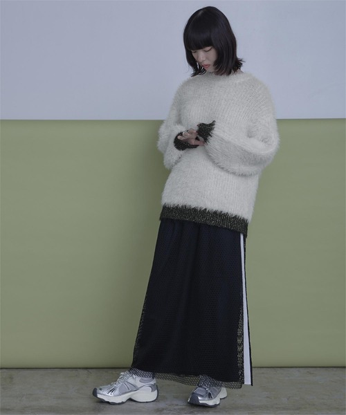 「miette」 長袖ニット FREE イエロー レディース_画像4