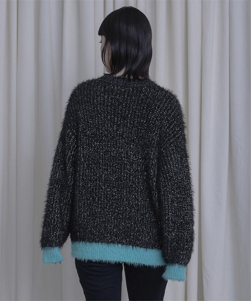 「miette」 長袖ニット FREE イエロー レディース_画像6