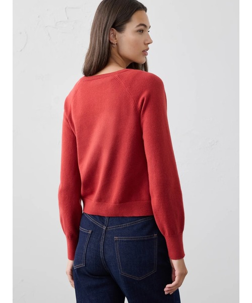 「BANANA REPUBLIC FACTORY STORE」 ニットカーディガン X-SMALL ブラウン レディース_画像5