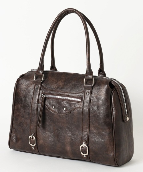 Heather（ヘザー） ボストンバッグ BIGフェイクレザーボストンBAG