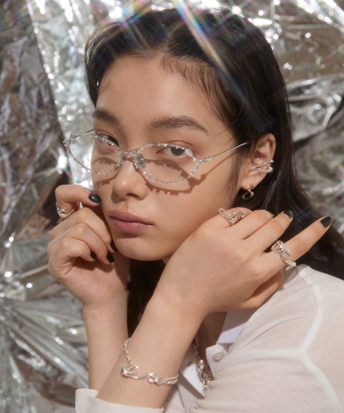 Soierie（ソワリー） ピアス バーチャル フック フープ ピアス 