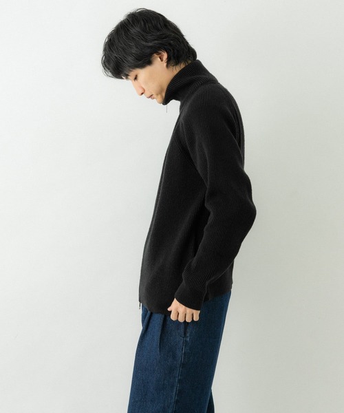 EKAL（エカル） ニットカーディガン MEDIUM ブラック メンズ 