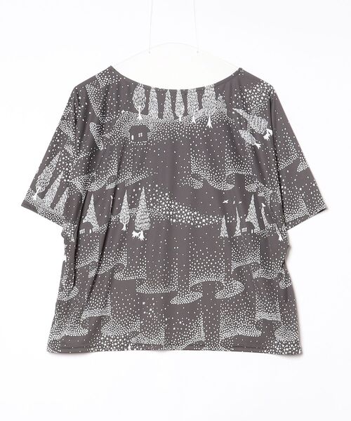 「marble sud」 半袖Tシャツ - グレー レディース_画像2