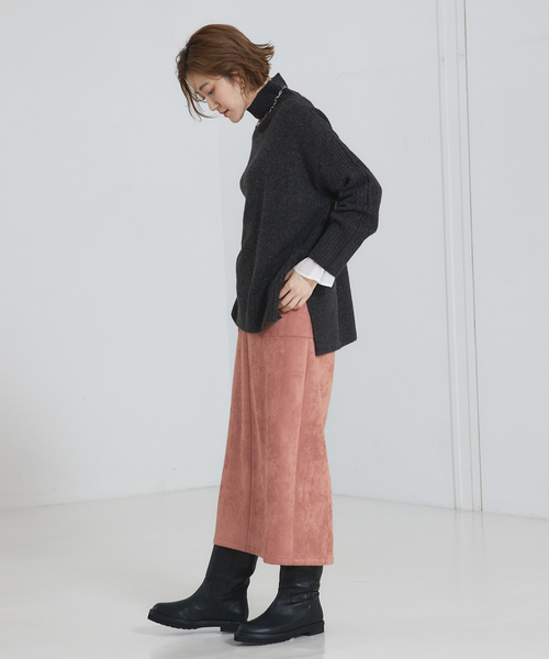 「abahouse mavie」 長袖ニット フリー ベージュ レディース_画像6
