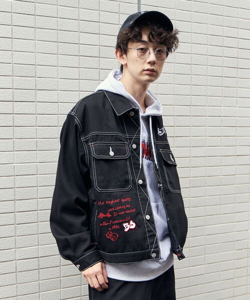 「BEN DAVIS」 ジャケット X-LARGE アイボリー メンズの画像