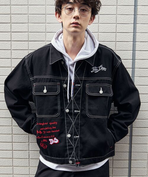 「BEN DAVIS」 ジャケット X-LARGE アイボリー メンズの画像