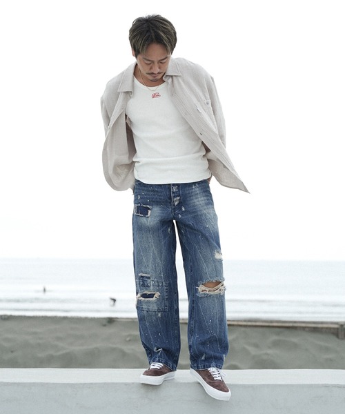 「#Re:room」 デニムパンツ MEDIUM ブルー メンズ_画像2