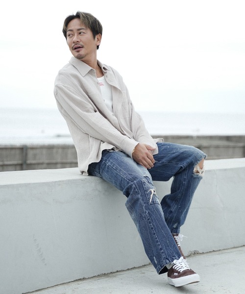 「#Re:room」 デニムパンツ MEDIUM ブルー メンズ_画像4