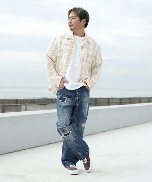 「#Re:room」 デニムパンツ MEDIUM ブルー メンズ_画像8