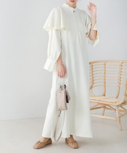 「Bab」 長袖ワンピース M グレー レディース_画像5