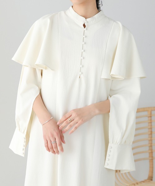 「Bab」 長袖ワンピース M グレー レディース_画像7