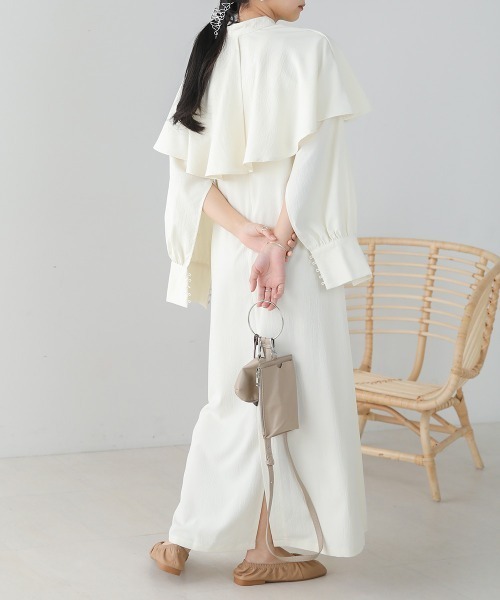 「Bab」 長袖ワンピース M グレー レディース_画像9