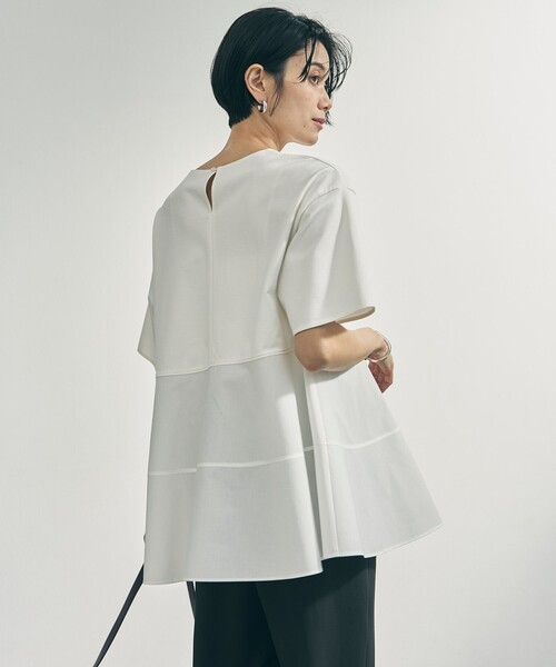 tシャツ 「VERY掲載」BEAUTY FORM-T コンビティアード Ｔシャツ レディースの画像