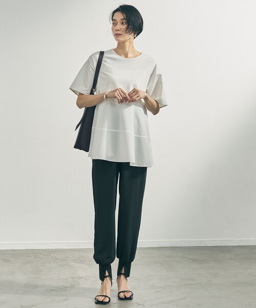 tシャツ 「VERY掲載」BEAUTY FORM-T コンビティアード Ｔシャツ レディースの画像