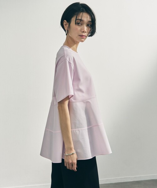 tシャツ 「VERY掲載」BEAUTY FORM-T コンビティアード Ｔシャツ レディースの画像
