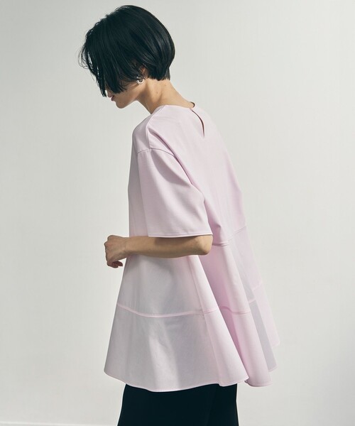 tシャツ 「VERY掲載」BEAUTY FORM-T コンビティアード Ｔシャツ レディースの画像
