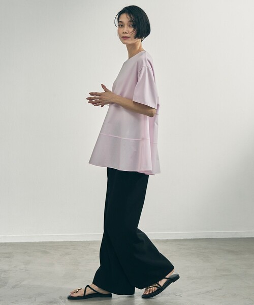 tシャツ 「VERY掲載」BEAUTY FORM-T コンビティアード Ｔシャツ レディースの画像