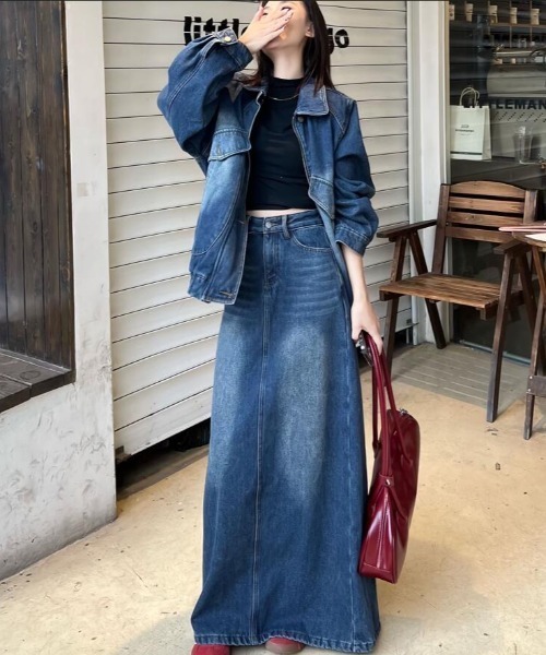 セットアップ G ジャン デニムロングスカート レディース : ZOZOTOWN