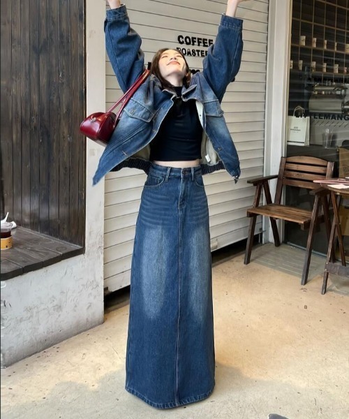 セットアップ G ジャン デニムロングスカート レディース : ZOZOTOWN