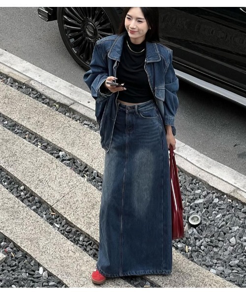 セットアップ G ジャン デニムロングスカート レディース : ZOZOTOWN