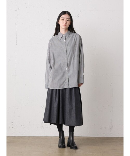「MidiUmi」 長袖シャツ FREE ブルー レディース_画像9