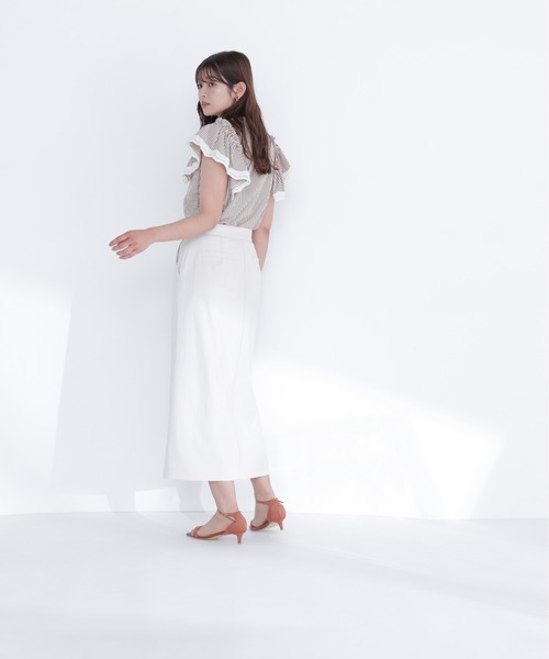 bow3匹★ファビアナフィリッピ★未使用品★リネンロングスカート★ NATURAL BEAUTY BASIC（ナチュラルビューティーベーシック） ロング