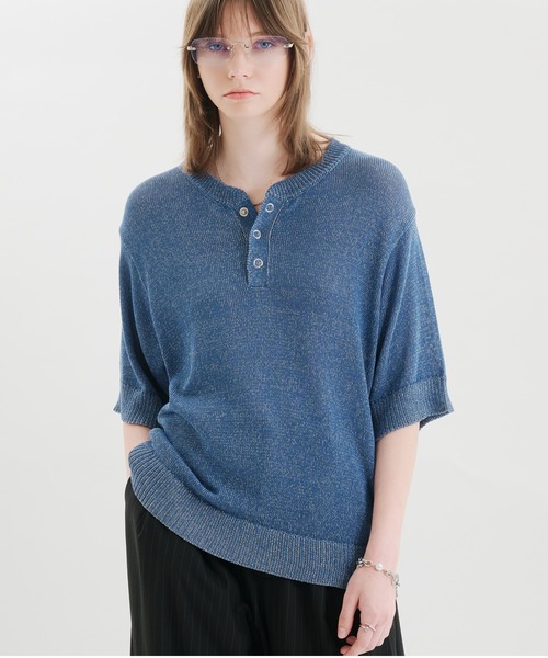 selle glant（セレグランテ） ヘンリーネック tシャツ MELANGE HENLEY