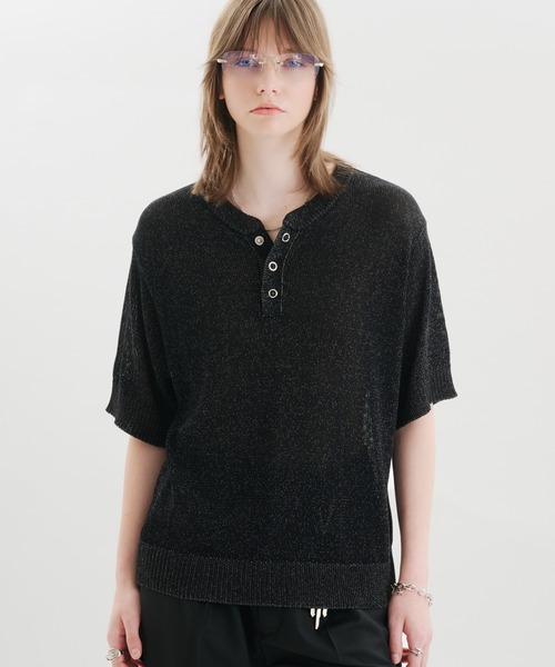 selle glant（セレグランテ） ヘンリーネック tシャツ MELANGE HENLEY