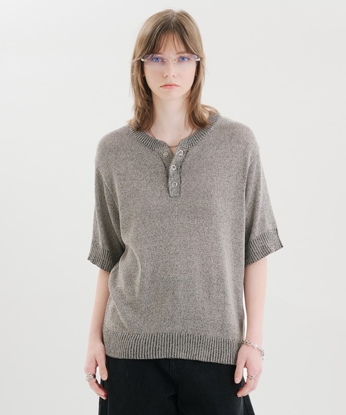 selle glant（セレグランテ） ヘンリーネック tシャツ MELANGE HENLEY