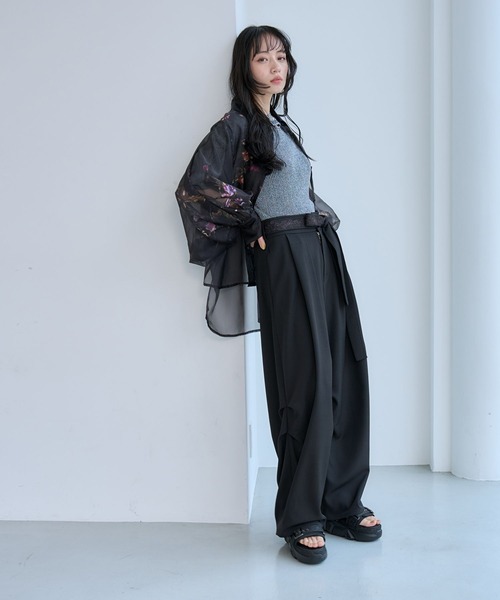 HARE（ハレ） ワイドパンツ パンツ シシュウムスビタックパンツ(HARE