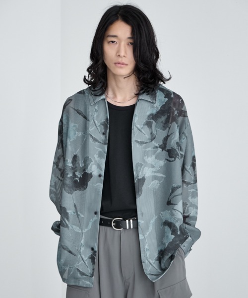 RAGEBLUE（レイジブルー） シャツ Sheer Flower Pattern Shirt