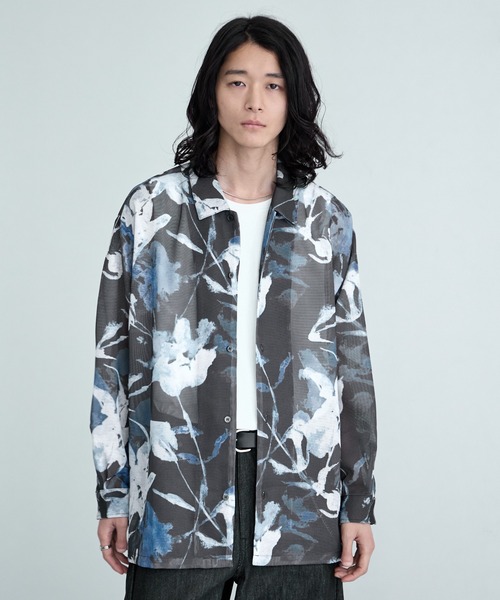 RAGEBLUE（レイジブルー） シャツ Sheer Flower Pattern Shirt