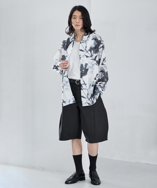 RAGEBLUE（レイジブルー） シャツ Sheer Flower Pattern Shirt