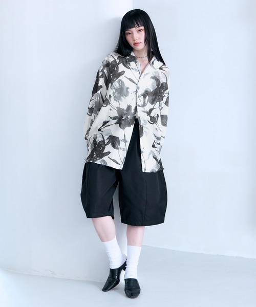 RAGEBLUE（レイジブルー） シャツ Sheer Flower Pattern Shirt