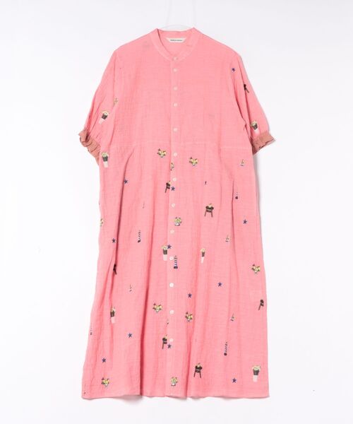 ヨーコチャン ワンピース バイカラー（ファッション）（色：レッド系