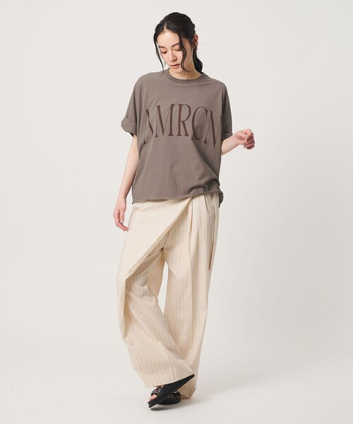 AMERICANA（アメリカーナ） tシャツ 「Americana」ロールアップ