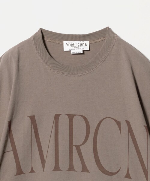 AMERICANA（アメリカーナ） tシャツ 半袖 「Americana」ロールアップ