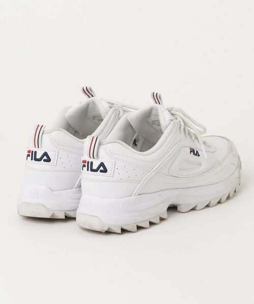 「FILA」 ローカットスニーカー 25.5cm ホワイト レディース_画像2