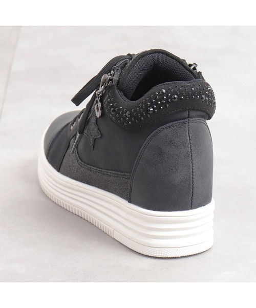 「artemis by DIANA」 ハイカットスニーカー L ブラック レディース_画像7